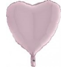 Сердце, Пастель розовый, (46 см)