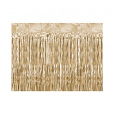 Декоративная штора, Золотая, Матовая, (PartyDeco), (100х200 см)