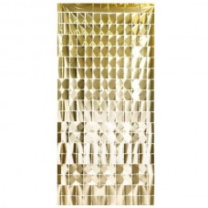 Dekoratīvie aizkari, Zelts matēts, Kvadrāts, (100x200 cm)