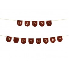 Virtene, Happy Birthday, Bordo, (300 cm)