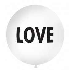 Латексные шар, Pastel White, Love, (1 м)