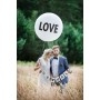 Латексные шар, Pastel White, Love, (1 м)