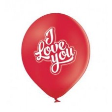 Lateksa balons ar zīmejumu, I love you, (30 cm)