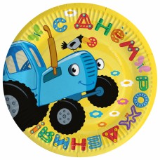 Šķīviši, Zils Traktors, 6 gb. (18 cm)