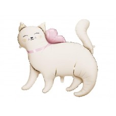Котик с розовым бантиком, (83х77 см)