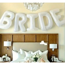 Balonu vīrtene, Bride, Balti, (102 cm)