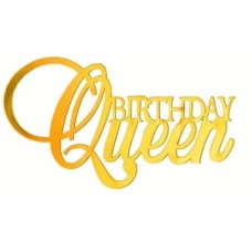 Topper, Birthday Queen, Zelts, (18 cm)