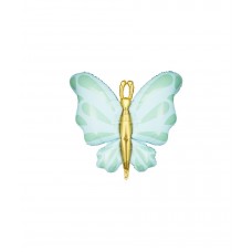 Tauriņš, Maigi tirkīza, (101x83 cm)