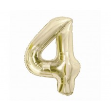 Цифра 4, Шампанского цвета, (85 см)