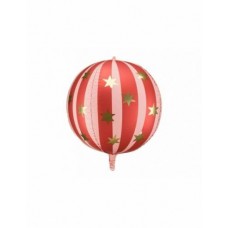 Воздушный шар со звёздами, Красный, (75 см)