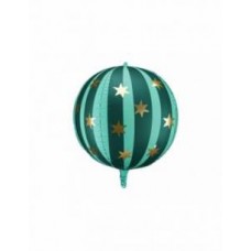 Воздушный шар со звёздами, Зелёный, (75 см)