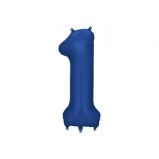 Цифра 1, Матовая тёмно-синяя, (86 см)