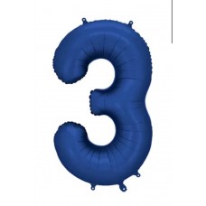 Cipars 3. Matēts tumši zils, (86 cm)