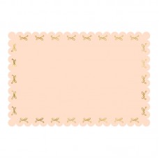 Скатерть, Персиковая с бантиками, (120х180 см)
