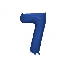 Цифра 7, Матовая тёмно-синяя, (86 см)