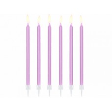 Свечи, Фиолетовые, 12 шт, (14 см)