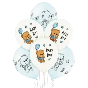 Lateksa balons ar zīmejumu, Baby Boy, (30 cm)