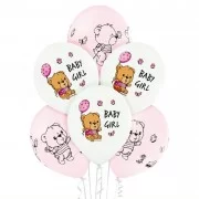 Lateksa balons ar zīmejumu, Baby Girl, (30 cm)