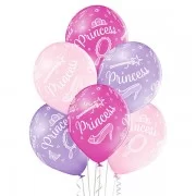 Lateksa balons ar zīmejumu, Princese, (30 cm)