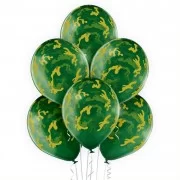 Lateksa balons ar zīmejumu, Haki, (30 cm)