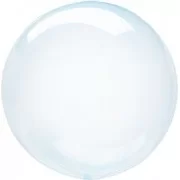 Caurspīdīga balons, Zils, (40 cm)