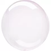 Caurspīdīga balons, Rozā, (40 cm)